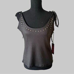 NWT Rock and Roll Cowgirl Ladies' Tie Tank With Studs